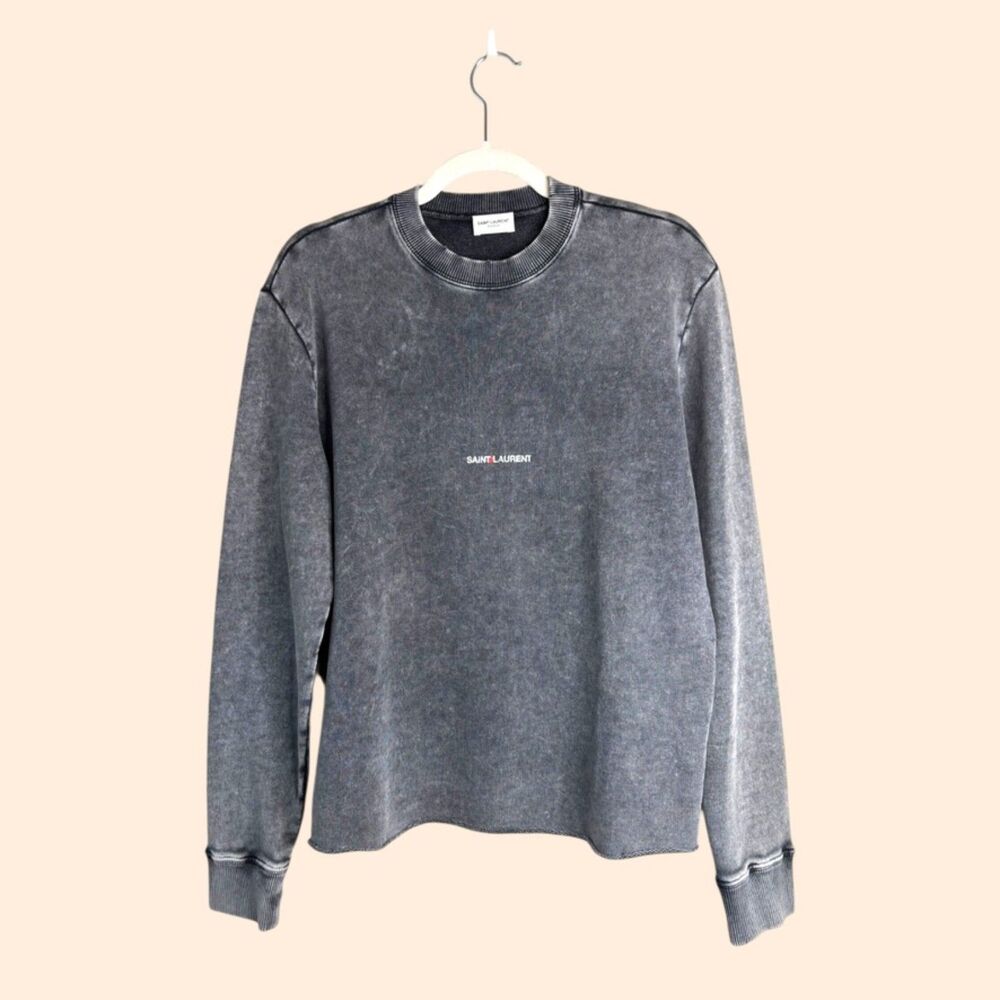 Saint Laurent Black Logo Sweatshirt